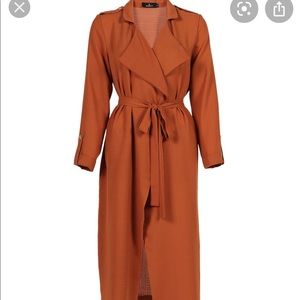 Windsor Burnt Orange Trench Coat